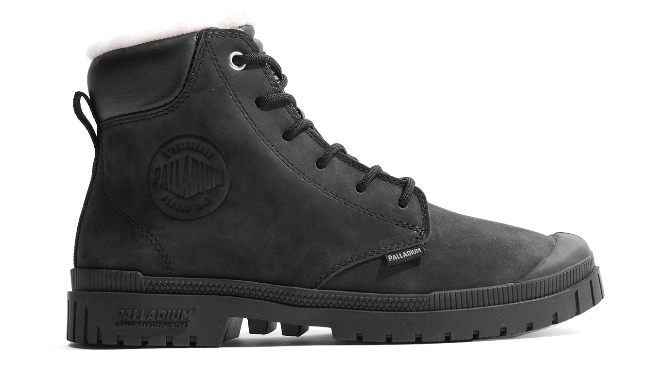 Palladium SP20 Cuff Leather Waterproof Wl - Hommes - Baskets Palladium - Noir - 79067-008-M - Taille: 43