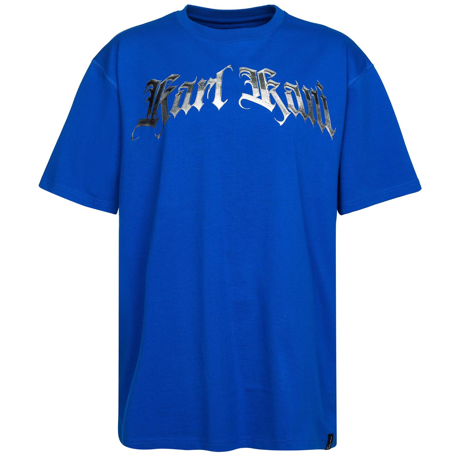 Karl Kani Old English Chrome Tee Blue - Hommes - T-shirt à manches courtes Karl Kani - Bleu - 60300183 - Taille: L