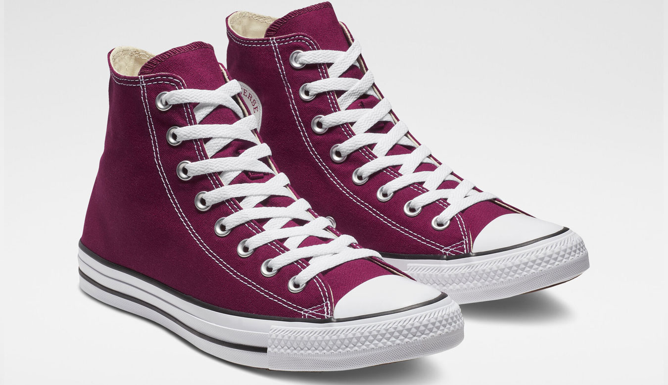 Converse Chuck Taylor All Star Hi Maroon - Enfants - Baskets Converse - Rouge - M9613C - Taille: 44