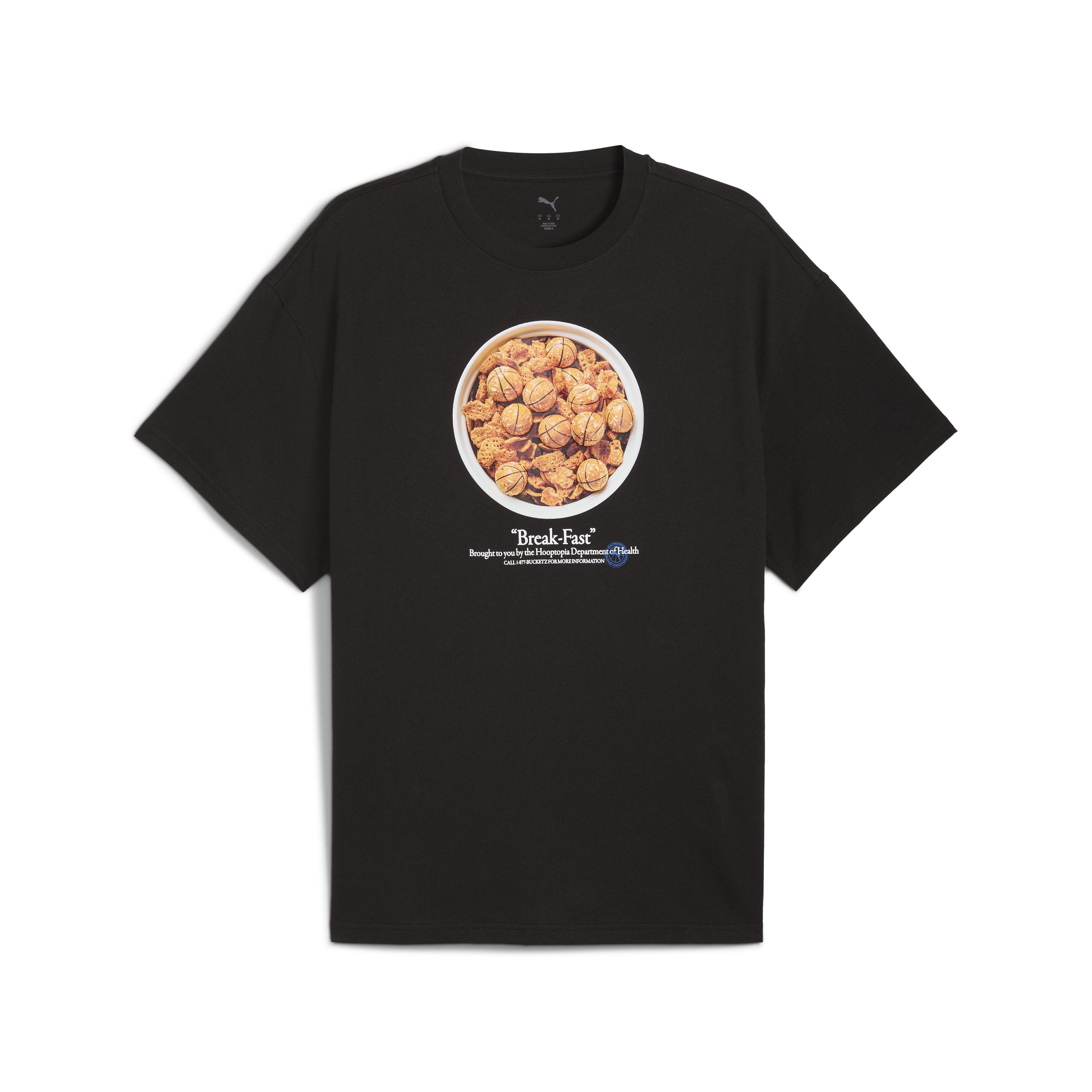 Puma Hooptopia Break Fast Tee - Hommes - T-shirt à manches courtes Puma - Noir - 632881-01 - Taille: 2XL