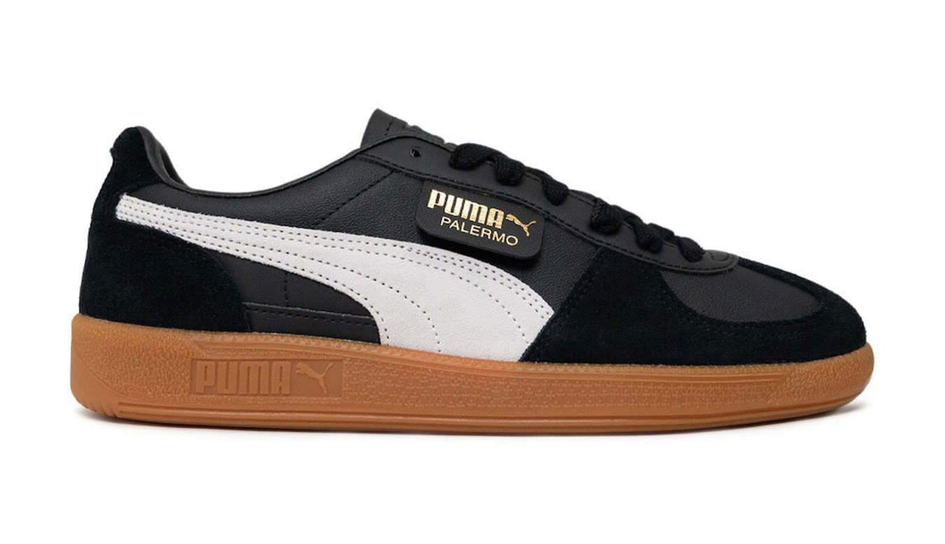 Puma Palermo Lth - Hommes - Baskets Puma - Noir - 396464-03 - Taille: 37.5