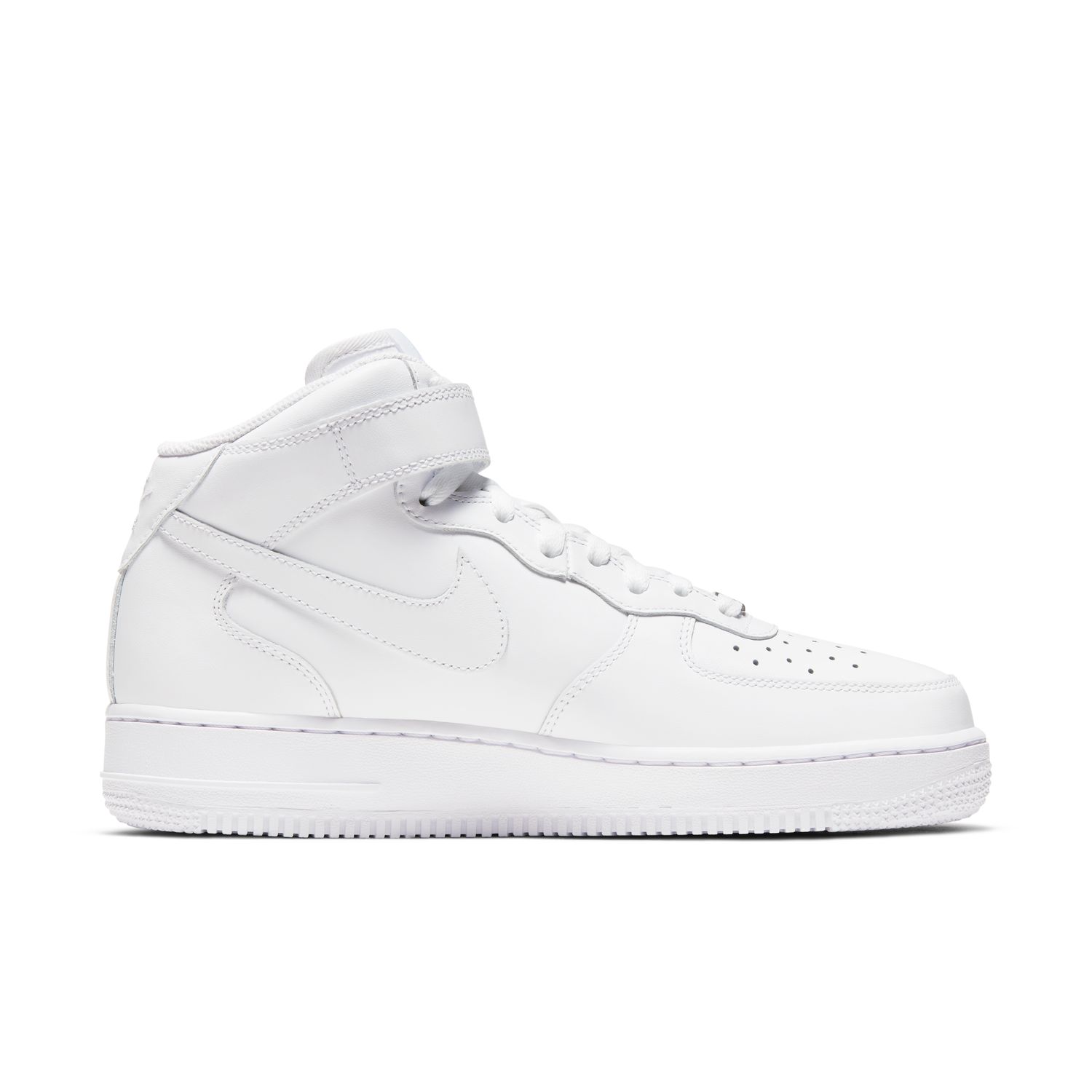 Nike Air Force 1 '07 Mid Wmns "Triple White" - Femmes - Baskets Nike - Blanc - DD9625-100 - Taille: 40.5