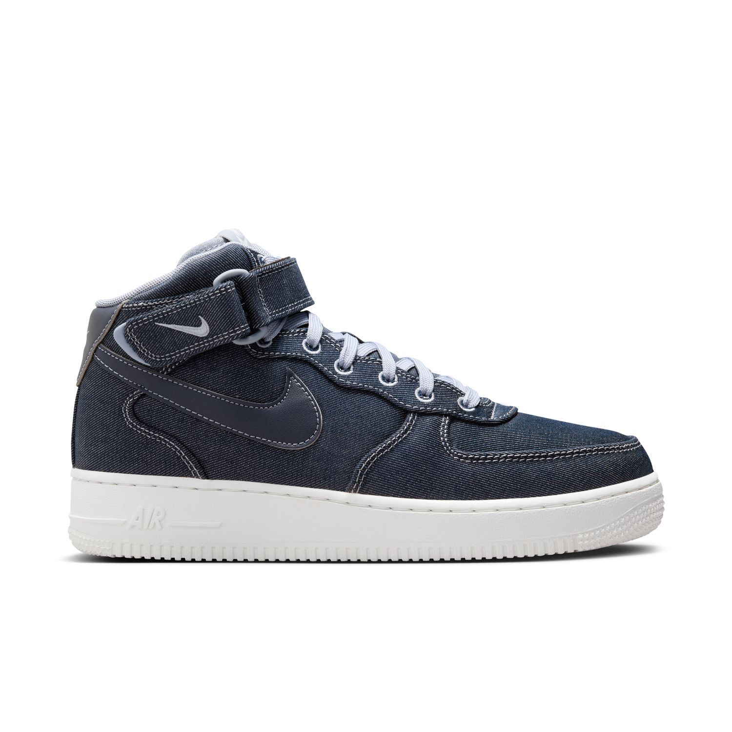 Nike Air Force 1 '07 Mid "Denim" Wmns - Femmes - Baskets Nike - Bleu - DD9625-400 - Taille: 39