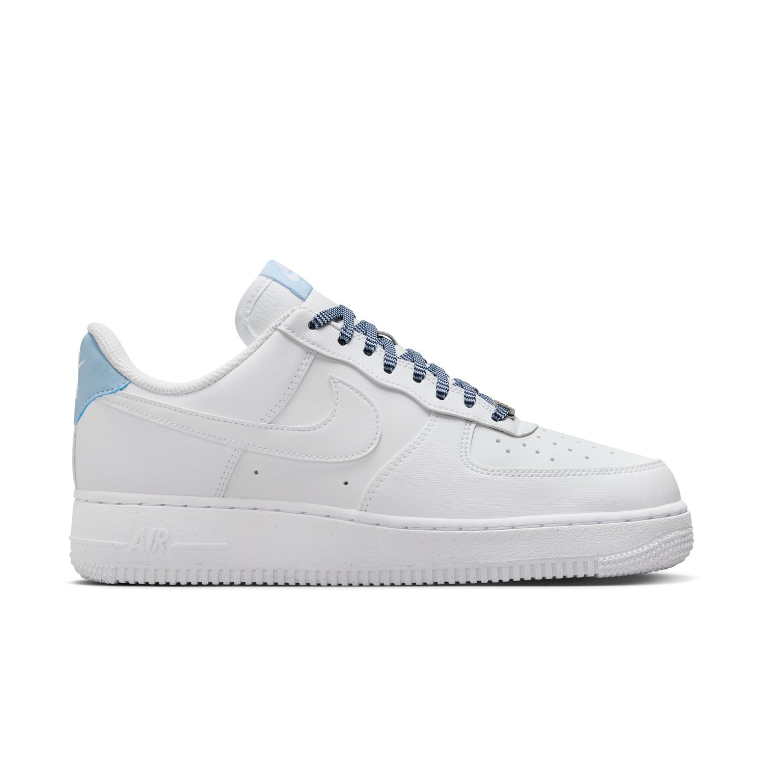Nike Air Force 1 '07 "White Light Armory Blue" Wmns - Femmes - Baskets Nike - Blanc - IB7167-101 - Taille: 36