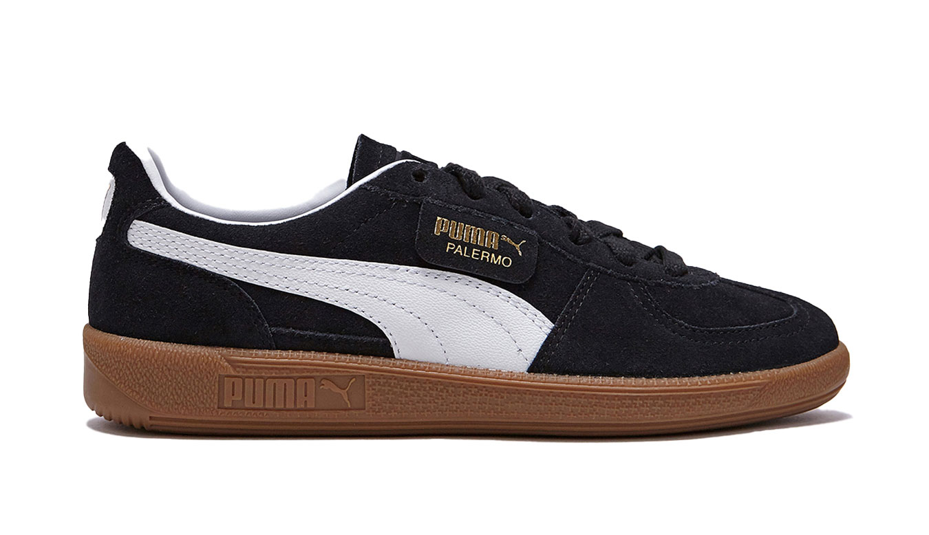 Puma Palermo Black - Hommes - Baskets Puma - Noir - 396463-10 - Taille: 42.5