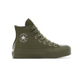 Converse Chuck Taylor All Star Lift Platform Leather - Vert - Baskets Converse Chuck Taylor All Star Lift Platform Leather - Vert - Baskets