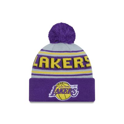 New Era NBA Knit Medium Beanie Los Angeles Lakers - Mauve - Casquette New Era NBA Knit Medium Beanie Los Angeles Lakers - Mauve - Casquette