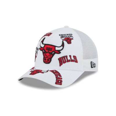 New Era NBA 9FORTY A-Frame Trucker All Over Chicago Bulls - Blanc - Casquette New Era NBA 9FORTY A-Frame Trucker All Over Chicago Bulls - Blanc - Casquette