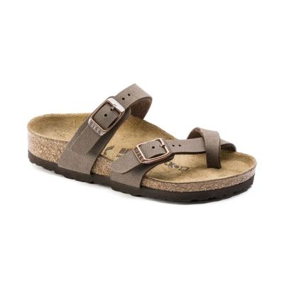 Birkenstock Mayari Kids Birko-Flor Birkibuc Narrow Fit - Marron - Sandales Birkenstock Mayari Kids Birko-Flor Birkibuc Narrow Fit - Marron - Sandales