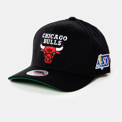 Mitchell & Ness 50th Anniversary Patch Redline Snapback Chicago Bulls Black - Noir - Casquette Mitchell & Ness 50th Anniversary Patch Redline Snapback Chicago Bulls Black - Noir - Casquette