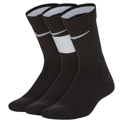 Nike Elite Kids Basketball Crew Socks 3-Pack Black - Noir - Chaussettes