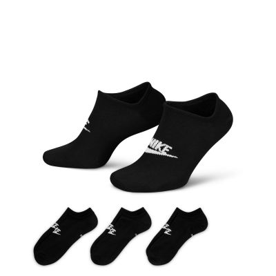 Nike Sportswear Everyday Essential No-Show 3-Pack Socks Black - Noir - Chaussettes