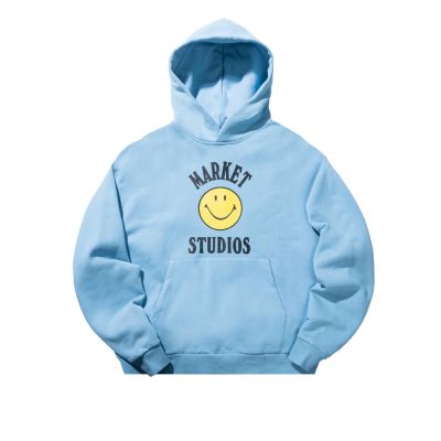 MARKET Smiley Mood Hoodie Blue - Bleu - Hoodie MARKET Smiley Mood Hoodie Blue - Bleu - Hoodie