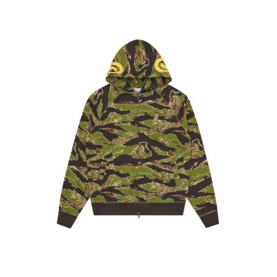 ICECREAM Smiley Tiger Stripe Full Zip-Trough Hoodie - Multicolor - Hoodie ICECREAM Smiley Tiger Stripe Full Zip-Trough Hoodie - Multicolor - Hoodie