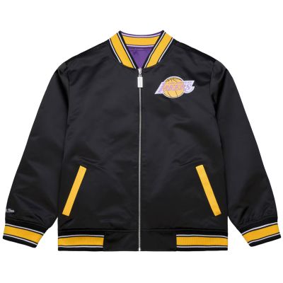 Mitchell & Ness NBA All Star Lakers Reversible Satin Jacket - Noir - Veste Mitchell & Ness NBA All Star Lakers Reversible Satin Jacket - Noir - Veste