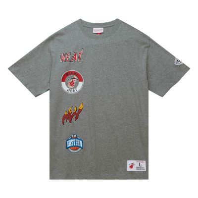 Mitchell & Ness NBA Miami Heat Hometown S/S Tee - Gris - T-shirt à manches courtes