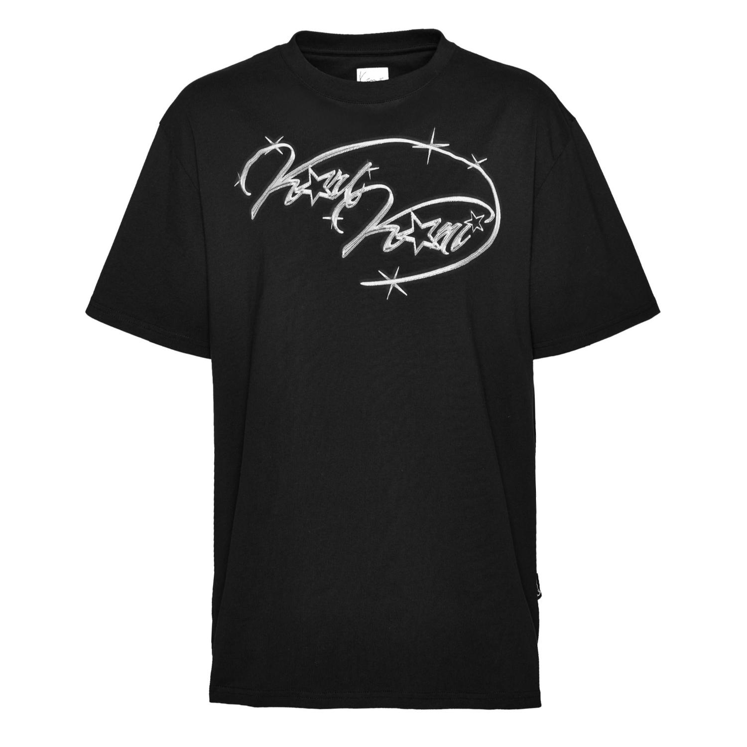 Karl Kani Authentic Star Logo Tee Black - Hommes - T-shirt à manches courtes Karl Kani - Noir - 60300097 - Taille: M